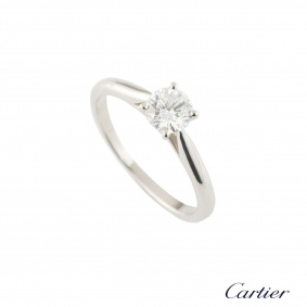 Cartier Solitaire 1895 Diamond Ring 0.42ct F/VVS2